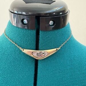 Gold and Silver Scorpion Pendant Necklace